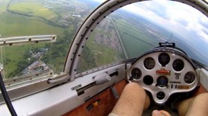 первый полёт на планере с очень активным пассажиром