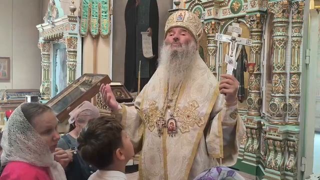 Проповедь владыки Иоанна в 8-ю Неделю по Пятидесятнице в храме Архистратига Божия Михаила в п. Юрино смотреть онлайн