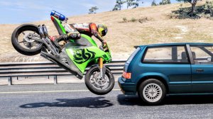 Аварии на мотоциклах #1 - BeamNG Drive