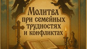Молитва при семейных трудностях и конфликтах