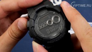 Мужские часы Casio G-Shock GD-100-1B видео обзор