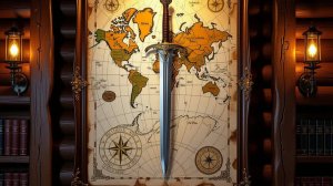 Меч в рамке: трофей на стене🗡