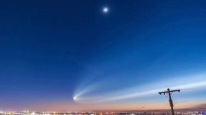 Космическая медуза - след от ракеты Falcon 9 SpaceX