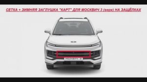 СЕТКА + ЗИМНЯЯ ЗАГЛУШКА КАРТ ДЛЯ МОСКВИЧ 3 (ВЕРХ) НА ЗАЩЁЛКАХ