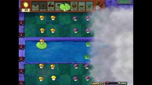 Прохождение Plants vs Zombies Уровень 4-1 Туман без напряга