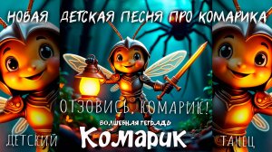 Волшебная тетрадь. "Комарик". Новая детская песня про комара, фонарик, паука и золотую муху.