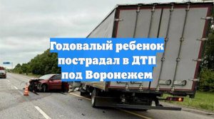 Годовалый ребенок пострадал в ДТП под Воронежем