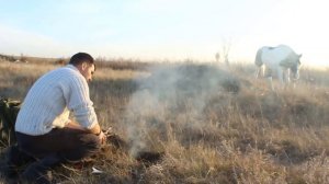 Путешествие Верхом на Лошади в Долину Болшой Реки.Готовлю Картофель в Беконе на Углях.