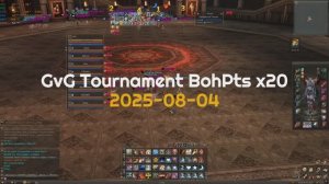 GvG Tournament BoHpts x20 | GRECHASQUAD
