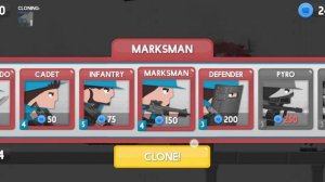 Играю в клон армию без базы