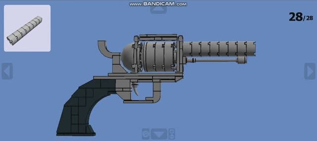 Револьвер КОЛЬТ из ЛЕГО (инструкция по сборке) смотреть онлайн