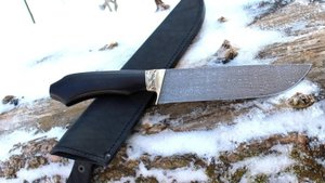 Кованый "Пчак" из дамасской стали