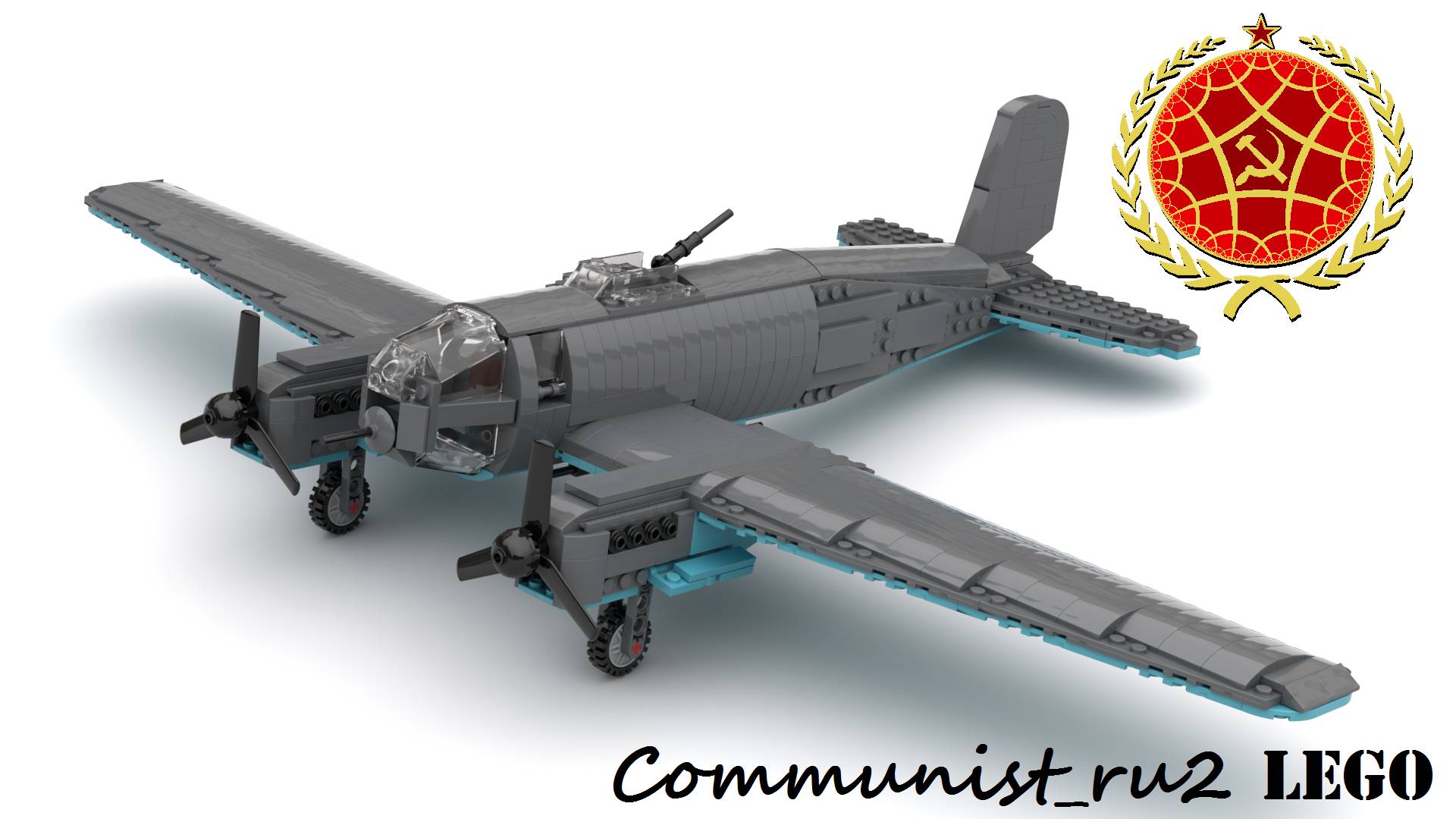 Бомбардировщик Heinkel He 111 из ЛЕГО (инструкция по сборке) смотреть онлайн