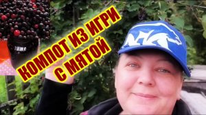Компот из ирги с мятой — полезный напиток на зиму!