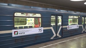 Выставка к 75-летию НГТУ-НЭТИ разместилась в четырех вагонах метропоезда