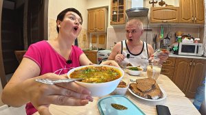 Мукбанг нас поймало ГИБДД! Ужин ПО ПРОСТОМУ на коленке БЕЗ заморочек) Вкусненько налопались ХАРЧО