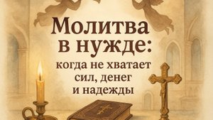 Молитва в нужде: когда не хватает сил, денег и надежды