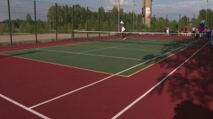 Открытие спортплощадки в п.Молодежный