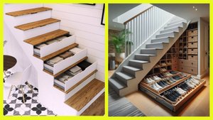Лестница с ящиками: Секрет хранения в каждом шаге 👣