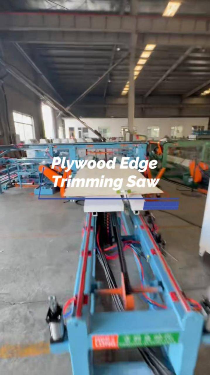 Автоматическая пила для обрезки кромок фанеры, пила для резки фанеры смотреть онлайн
