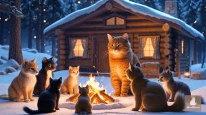 Кошка-мама приютила брошенного щенка, приготовила пиццу и сделала для них торт на день рождения 🐾🍴