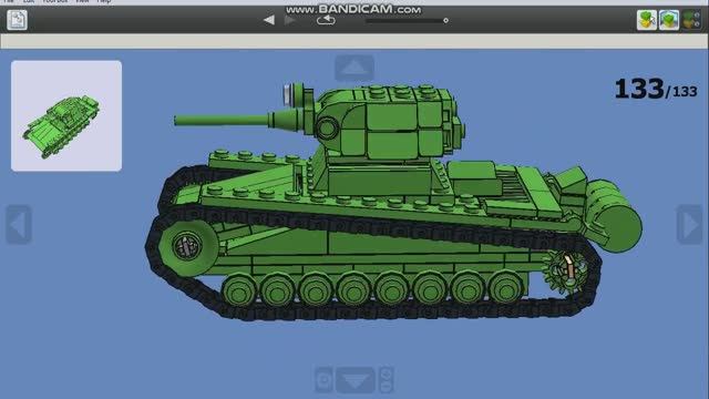 Танк Т-26 из ЛЕГО (версия 2) (инструкция по сборке) смотреть онлайн