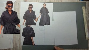 Моделирование. Платье для любого события. Выкройка № 1784.