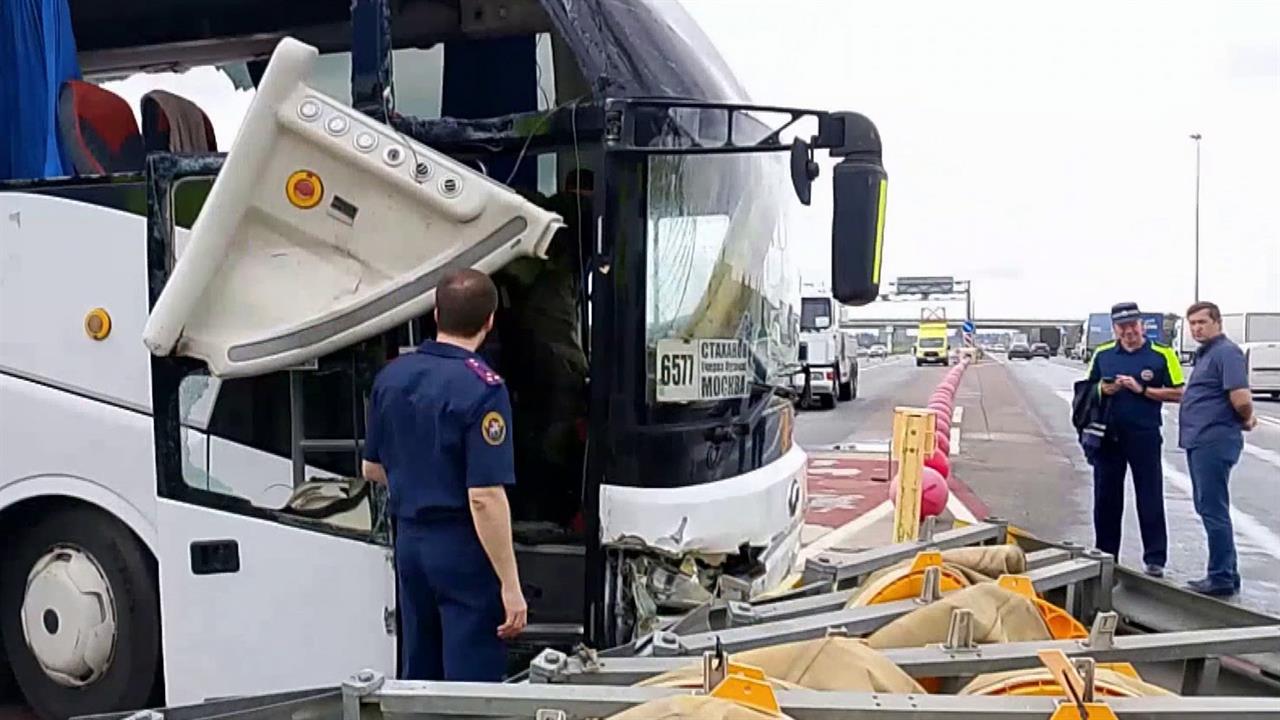 34 человека пострадали в ДТП с автобусом, который следовал из Луганска в Москву