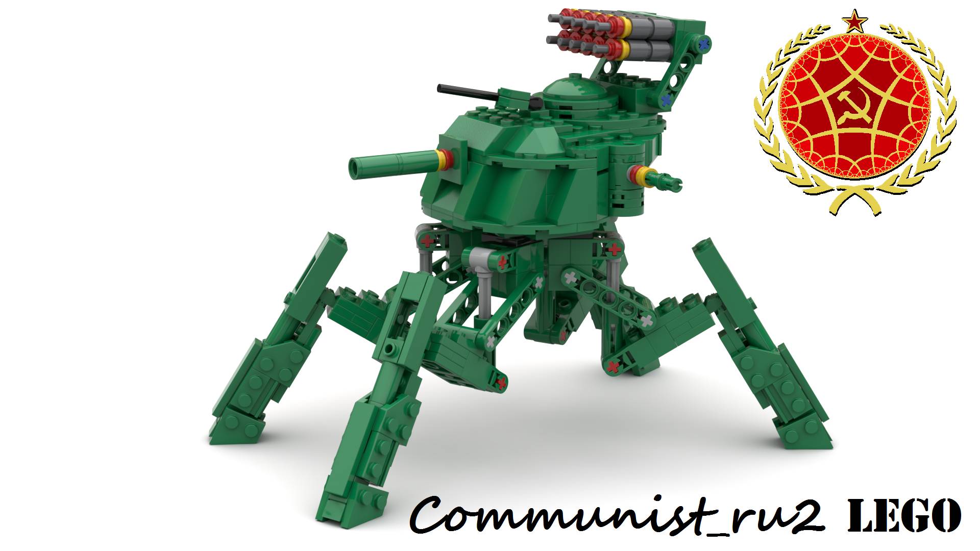 Шагоход "Жнец" (Red alert 3) из ЛЕГО (инструкция по сборке) смотреть онлайн