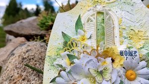 Обзор ключницы с красивым летним декором / Mixed Media / Скрапбукинг