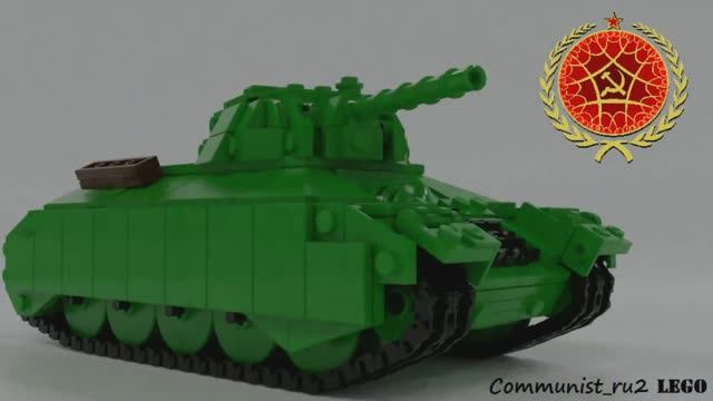 Танк Т-34Э из ЛЕГО (инструкция по сборке) (версия 2) смотреть онлайн