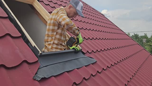 Установка мансардного окна ВиЛайт