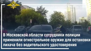 В Московской области сотрудники полиции применили огнестрельное оружие для остановки лихача