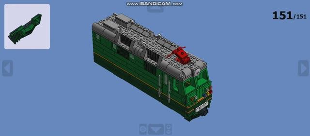 Электровоз ВЛ-80 из ЛЕГО (инструкция по сборке) смотреть онлайн