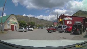 Дорога от села Акташ до перевала Кату-Ярык. Спуск с перевала Кату-Ярык. Горный Алтай.