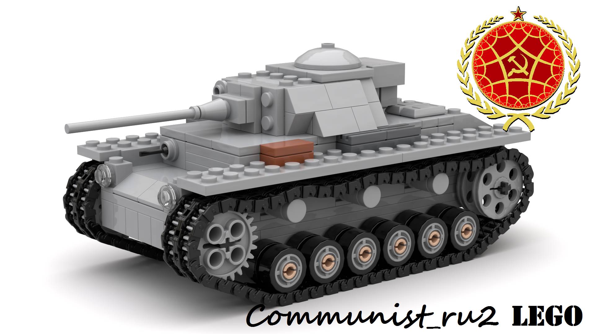 Танк Pz-3 из ЛЕГО (версия 2) (инструкция по сборке) смотреть онлайн