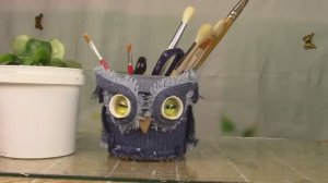 Сова из пластикового ведерка. ХоббиМаркет