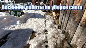 Весенние работы по уборке снега