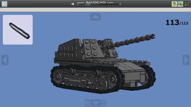 Самоходная гаубица Wespe из ЛЕГО (инструкция по сборке) смотреть онлайн