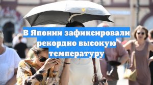 В Японии зафиксировали рекордно высокую температуру