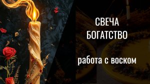 Свеча на деньги, богатство