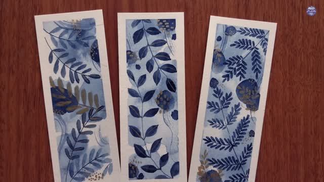 Книжные закладки с акварельной росписью смотреть онлайн