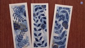 Книжные закладки с акварельной росписью