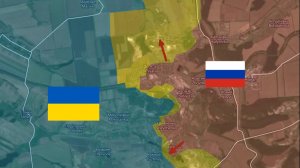 Битва за Часов Яр. На карте