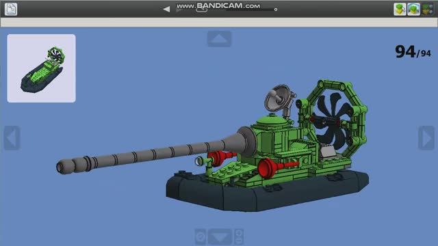 Танк МС-10 из ЛЕГО (инструкция по сборке) смотреть онлайн