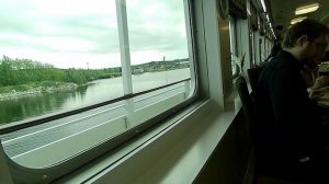 Завтрак, уже куда-то причаливаем, теплоход Николай Чернышевский, компания Водоход, РФ, 07.06.2