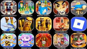 ROBBLOX ИГРА: "Cappuccino Assassino Escape", "Mr Saturday's", "Brainrot Barry’s", "Brainrot Police