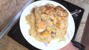 Рецепт вкусного ужина из курицы. Плов из курицы