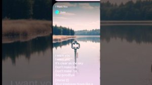 Don't leave me alone.