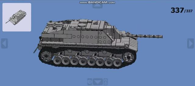 Самоходка Jagdpanzer 4 из ЛЕГО (инструкция по сборке) смотреть онлайн